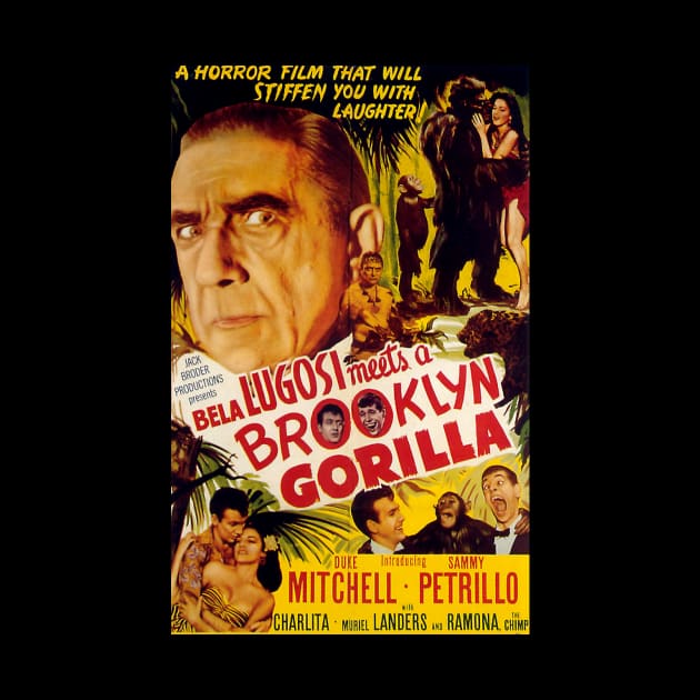 Vintage Comedy Movie Poster - Bela Lugosi Meets a Brooklyn Gorilla by Starbase79