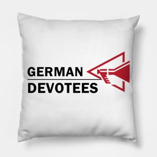 German Devotees Black Pillow