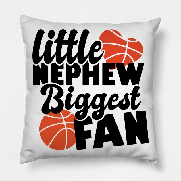 little nephew biggest fan - basketball lover Pillow by artdise