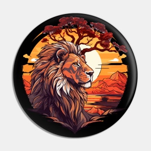 Lion Safari Animal Beauty Nature Wildlife Discovery Pin