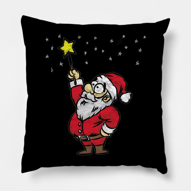 Christmas-Santa Star Christmas Pillow by AlphaDistributors