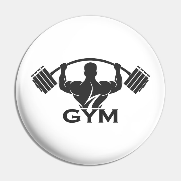 Fitness logo design template, design for gym and fitness club. Logo with exercising athletic man. Pin by devaleta