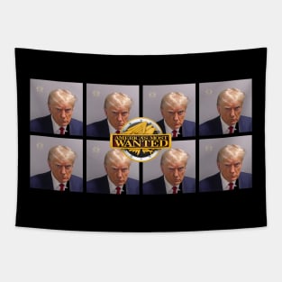 Trump America's Most Wanted Mugshot collage Tapestry