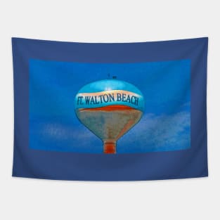 Beach ball water tower FWB Florida Tapestry