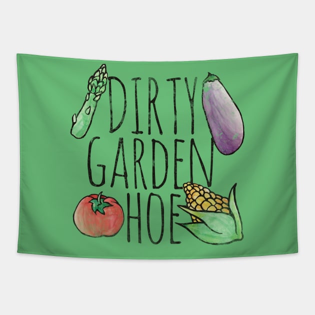 Dirty Garden HOE Tapestry by bubbsnugg