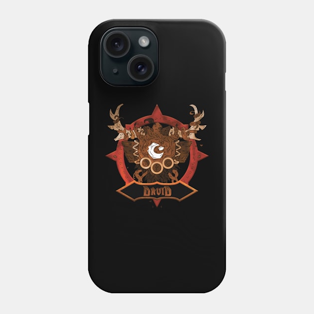 Druid Class - Crest Phone Case by Sentinel777