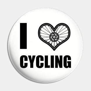 Cycling Bicycle Athlete Love Slogan Gift For Cyclist Pin