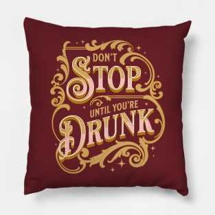 Funny Alcohol T Shirt Retro Drinking Pillow