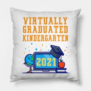 Kids Virtually Graduated Kindergarten in 2021 Pillow