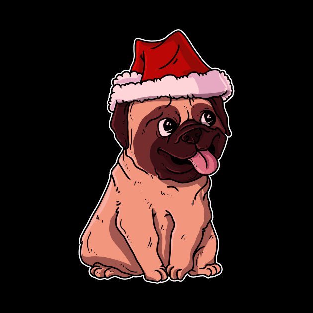 Christmas Pug by TheTeeBee