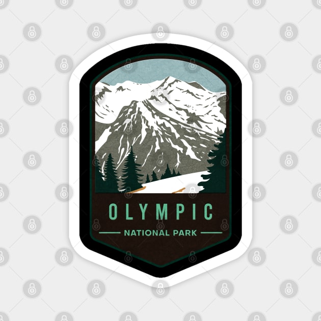 Olympic National Park Magnet by JordanHolmes