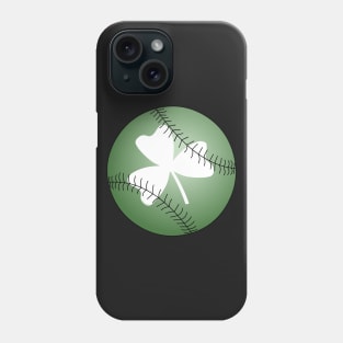 Baseball White Irish Shamrock Phone Case