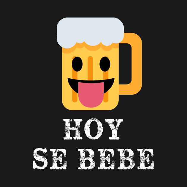 Hoy Se Bebe Funny Spanish Cerveza Beer by livania