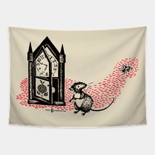 Vintage Storybook Mouse Tapestry