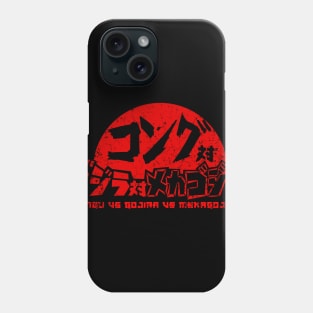 Kongu Vs Gojira Vs Mekagojira Phone Case