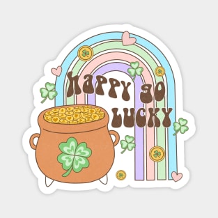 Happy Go Lucky Saint Patricks Day Pot Of Gold Magnet