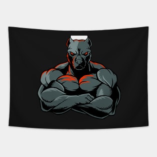 wolf on steroids Tapestry