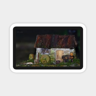 wood mouse in a little house Magnet