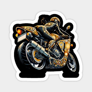 Motorcycle Girl Magnet