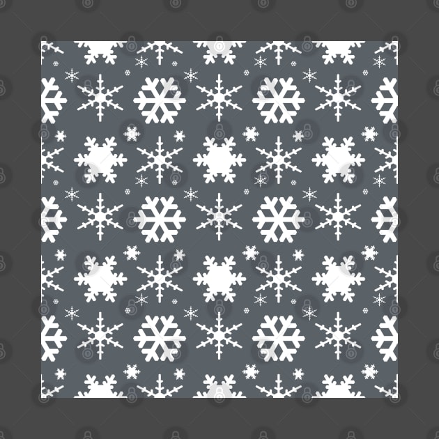Snowflakes Gray by BlakCircleGirl