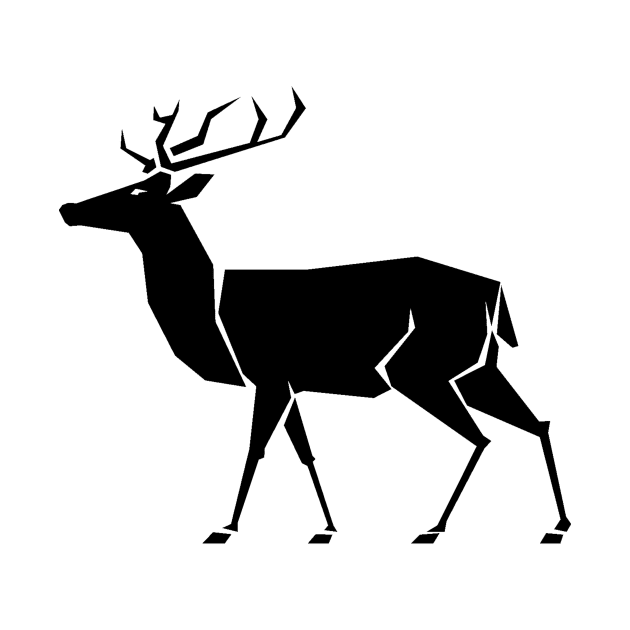 Modern Minimalist Deer Stag Hart Design - Stag Do Stag Party Stag Night by ballhard