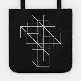 Hypercube (white) Tote