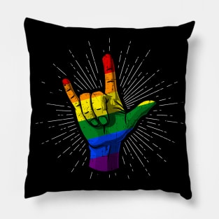 Pride LGBT Lesbian Gay Bisexual Transgender Love Gift Pillow