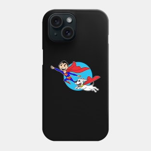 Boy and his dog Phone Case