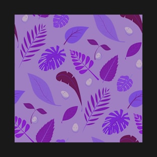 Eggels Purple Leaves T-Shirt