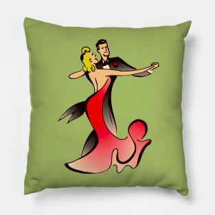 Elegant Dancers Pillow