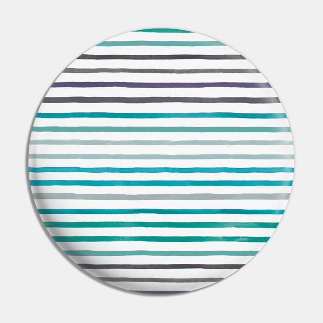 Pocket - MARKER STRIPES BLUE TURQUOISE Pin by ninoladesign