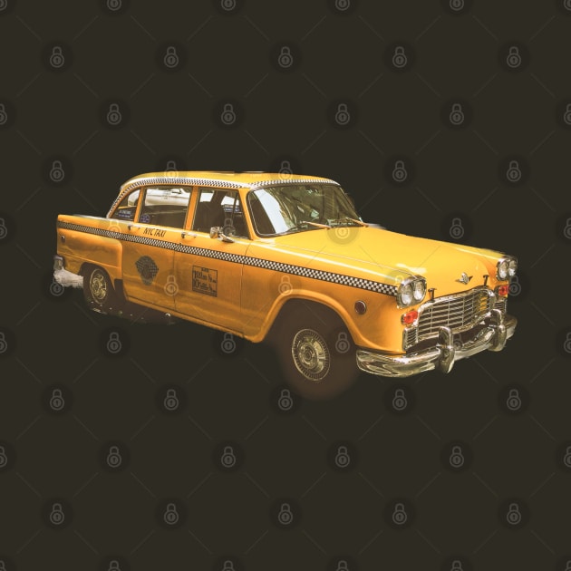 Yellow Cab Vintage Taxi Manhattan New York City by eleonoraingrid