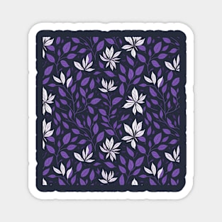 Seamless pattern with leaves. Magnet