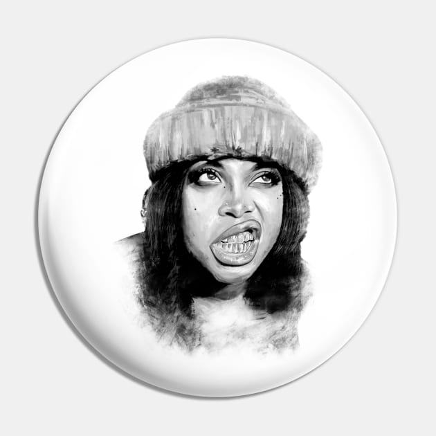 Erykah Badu | Vintage Pin by Wkenca Barada