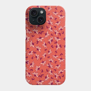 Red Floral Pattern Phone Case