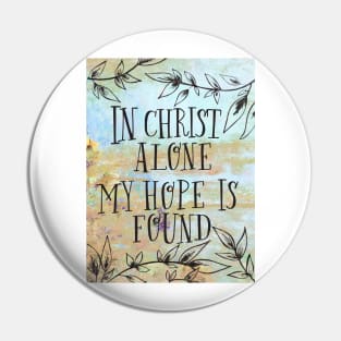 In Christ Alone Pin
