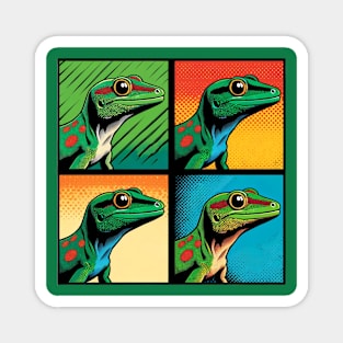 Giant Day Gecko Pop Art - Cool Lizard Magnet