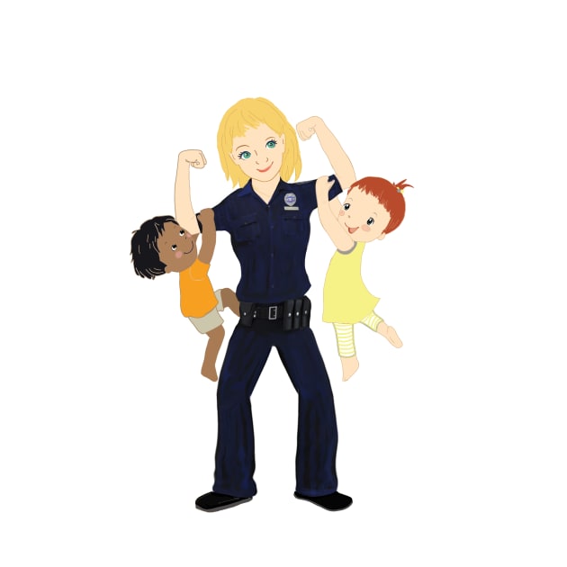 Police Officer Mommy Mums by dcohea