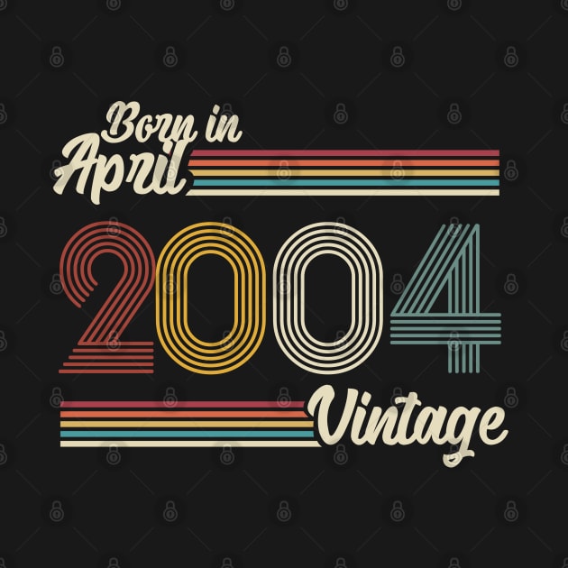 Vintage Born In April 2004 by Jokowow