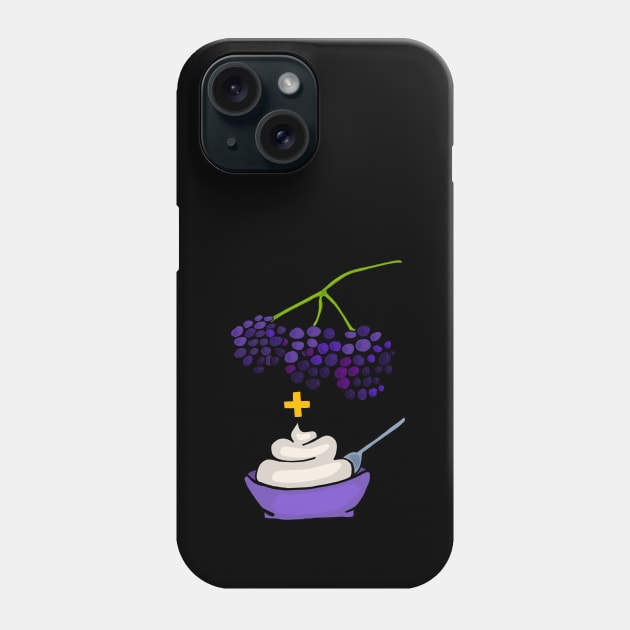 Berries and Cream Phone Case by wildjellybeans