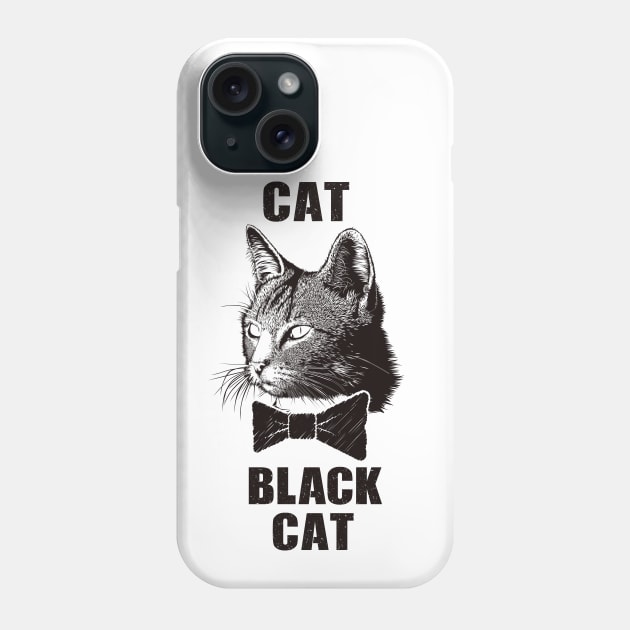 Cat, Black Cat. Phone Case by FunawayHit