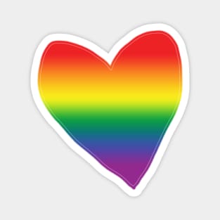 Pride Gradient Heart Valentines Day Magnet