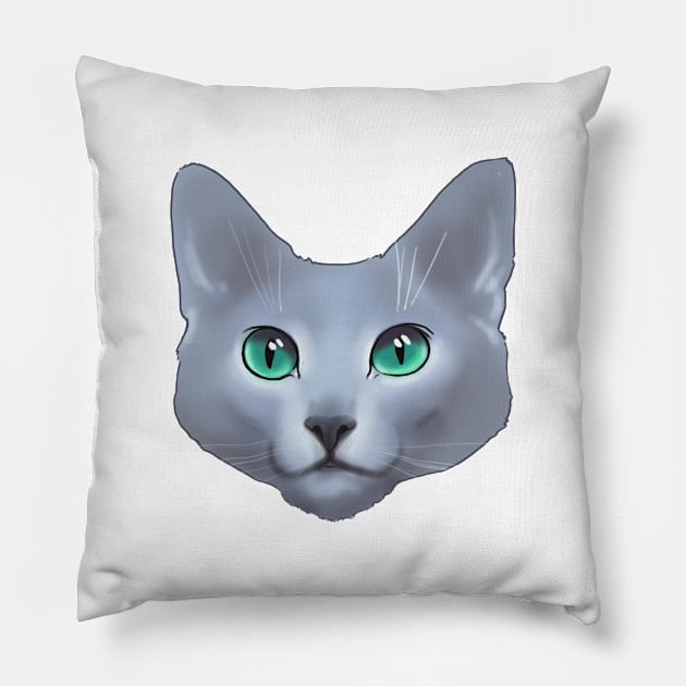 Cat muzzle Pillow by DianaKeehl