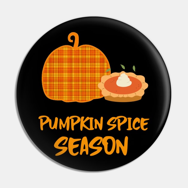 PUMPKIN Spice Season Pumpkin Pie Pin by SartorisArt1
