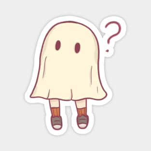 Cute confused halloween ghost Magnet