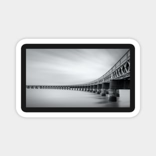 Tay Bridge black and white Magnet