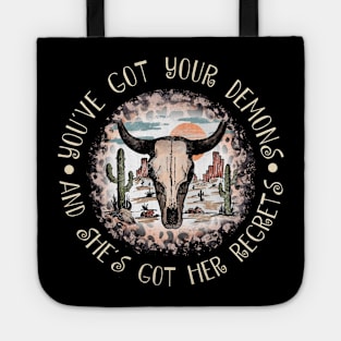 Feel Like A Brand-New Person But You'll Make The Same Old Mistakes Bull Skull Deserts Tote