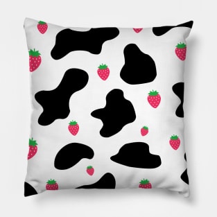 Strawberry Milk , Black Pillow