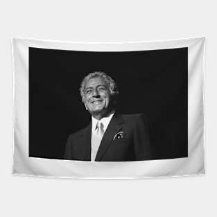 Tony Bennett BW Photograph Tapestry