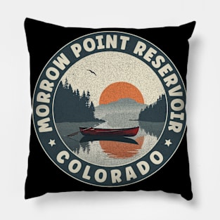 Morrow Point Reservoir Colorado Sunset Pillow